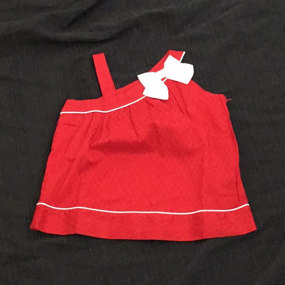 Gymboree Red White Bow top